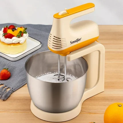 Sonifer Stand Mixer SF-7029 (150W, 3.5L) Stainless Steel bowl 5 speeds automatic electric mixer | MNK SHOP