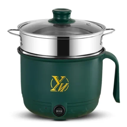 YN Electric Cooking Pot Double Deck–18cm – Green Color | MNK SHOP