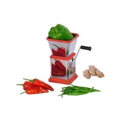 Stainless Steel Dry Fruit & Vegetable Cutter And Chopper- Red Color | MNK SHOP
