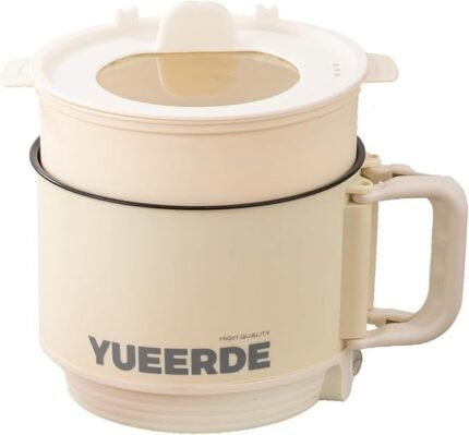 Multifunction Mini Electric Cooker 1.5L – Portable Rice Cooker & Hot Pot, Non-Stick Coating