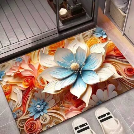 3D Floor Mat Printed Water Absorbent Non-Slip for Bathroom or Door | MNK SHOP
