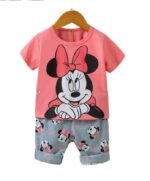 Trendy Half Sleeve T-shirt & Pant Set, ট্রেন্ডি হাফ স্লিভ টি-শার্ট ও প্যান্ট সেট। MNK SHOP - Image 5