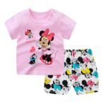 Trendy Half Sleeve T-shirt & Pant Set, ট্রেন্ডি হাফ স্লিভ টি-শার্ট ও প্যান্ট সেট। MNK SHOP - Image 3