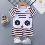Stylish Half Sleeve T-shirt & Pant Set, স্টাইলিশ হাফ স্লিভ টি-শার্ট ও প্যান্ট সেট। MNK SHOP - Image 3