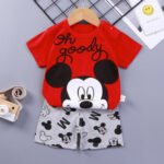 Stylish Half Sleeve T-shirt & Pant Set, স্টাইলিশ হাফ স্লিভ টি-শার্ট ও প্যান্ট সেট। MNK SHOP - Image 5