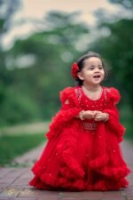 Beautiful Party Princess Frock – New Arrival, সুন্দর পার্টি প্রিন্সেস ফ্রক। MNK SHOP - Image 2