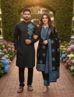 Modern Youth Choice Block Print Three Piece Attire | আধুনিক ট্রেন্ডি পছন্দ প্রিন্টেড থ্রি পিস পোশাক । MNK SHOP - Image 3