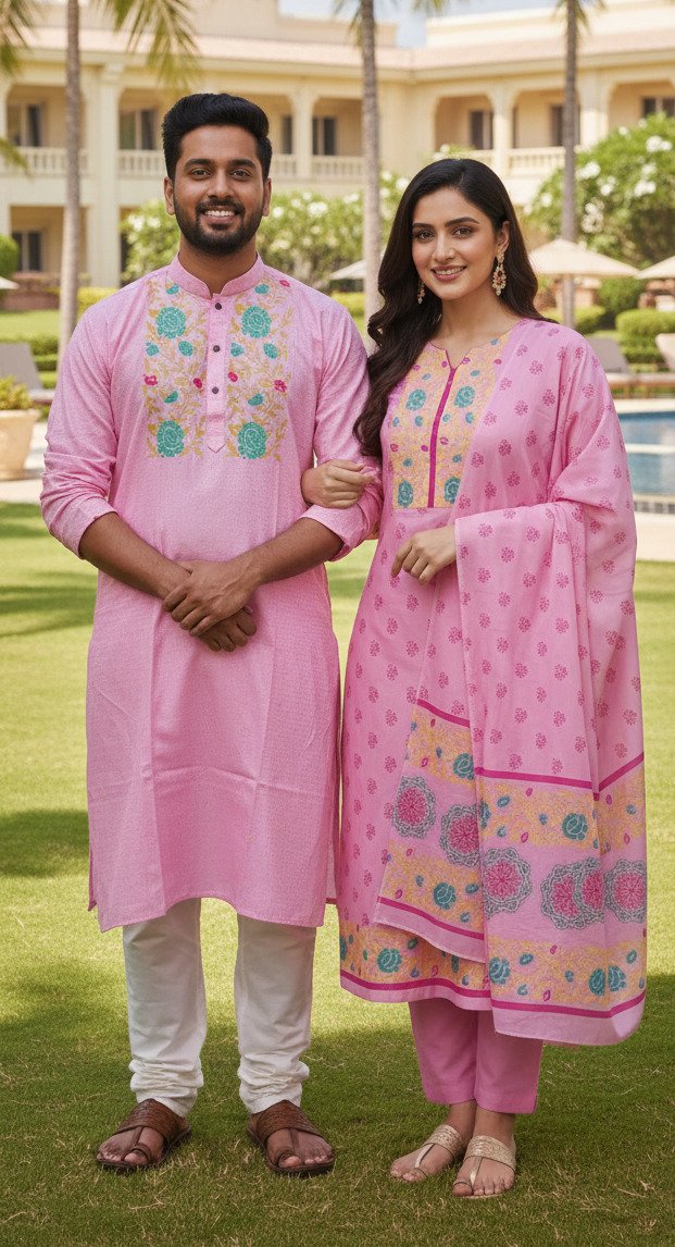 1762539110_L_12 Casual Daily Wear Block Print Three Piece Selection | ক্যাজুয়াল ডেইলি ওয়্যার ফ্যাশনেবল সেট সিলেকশন । MNK SHOP - Image 1