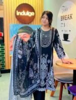 Comfortable Digital Print Three Piece, আরামদায়ক ডিজিটাল প্রিন্ট থ্রি পিস। MNK SHOP - Image 5