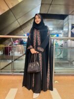 Stylish Dubai Luxury Abaya, স্টাইলিশ দুবাই লাক্সারি আবায়া। MNK SHOP - Image 4