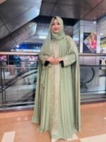 Classic Dubai Luxury Abaya, ক্লাসিক দুবাই লাক্সারি আবায়া। MNK SHOP - Image 6