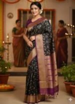 Stylish Kashmeri Katan Saree, স্টাইলিশ কাশমেরি কাতান শাড়ি। MNK SHOP