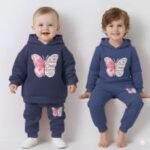 Trendy Elegant Stylish Baby Hoodie Set, ট্রেন্ডি এলিগেন্ট স্টাইলিশ বেবি হুডি সেট। MNK SHOP - Image 2