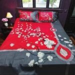 Trendy Panel Cotton Bed-sheet, ট্রেন্ডি প্যানেল কটন বেড শিট। MNK SHOP - Image 2