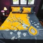 Trendy Panel Cotton Bed-sheet, ট্রেন্ডি প্যানেল কটন বেড শিট। MNK SHOP - Image 3