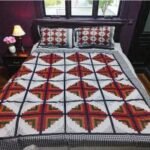 Trendy Panel Cotton Bed-sheet, ট্রেন্ডি প্যানেল কটন বেড শিট। MNK SHOP - Image 5