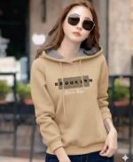 Fashionable Ladies Premium Quality Hoodie, ফ্যাশনেবল লেডিস প্রিমিয়াম কোয়ালিটি হুডি। MNK SHOP - Image 6