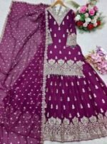 Comfortable Premium Soft Jorjet Three Piece, আরামদায়ক প্রিমিয়াম সফট জর্জেট থ্রি পিস। MNK SHOP - Image 6