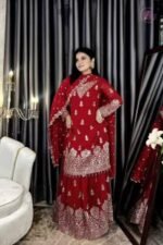 Comfortable Premium Soft Jorjet Three Piece, আরামদায়ক প্রিমিয়াম সফট জর্জেট থ্রি পিস। MNK SHOP