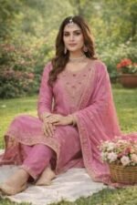Stylish Cotton Three Piece, স্টাইলিশ কটন থ্রি পিস। MNK SHOP - Image 2