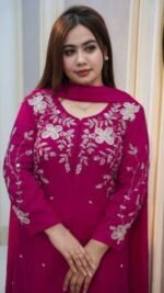 Trendy Rayon Cotton Dress Full Set Embroidery, ট্রেন্ডি রেয়ন কটন ড্রেস ফুল সেট এমব্রয়ডারি। MNK SHOP - Image 4