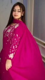 Trendy Rayon Cotton Dress Full Set Embroidery, ট্রেন্ডি রেয়ন কটন ড্রেস ফুল সেট এমব্রয়ডারি। MNK SHOP