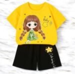 Stylish Half Sleeve T-shirt & Pant Set, স্টাইলিশ হাফ স্লিভ টি-শার্ট ও প্যান্ট সেট। MNK SHOP - Image 4