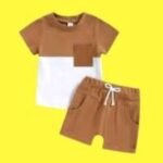 Modern Half Sleeve T-shirt & Pant Set, মডার্ন হাফ স্লিভ টি-শার্ট ও প্যান্ট সেট। MNK SHOP - Image 2