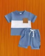 Modern Half Sleeve T-shirt & Pant Set, মডার্ন হাফ স্লিভ টি-শার্ট ও প্যান্ট সেট। MNK SHOP - Image 4