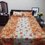 Beautiful Cotton King Size Bedsheet, সুন্দর কটন কিং সাইজ বেডশিট। MNK SHOP - Image 9