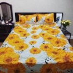 Beautiful Cotton King Size Bedsheet, সুন্দর কটন কিং সাইজ বেডশিট। MNK SHOP - Image 10