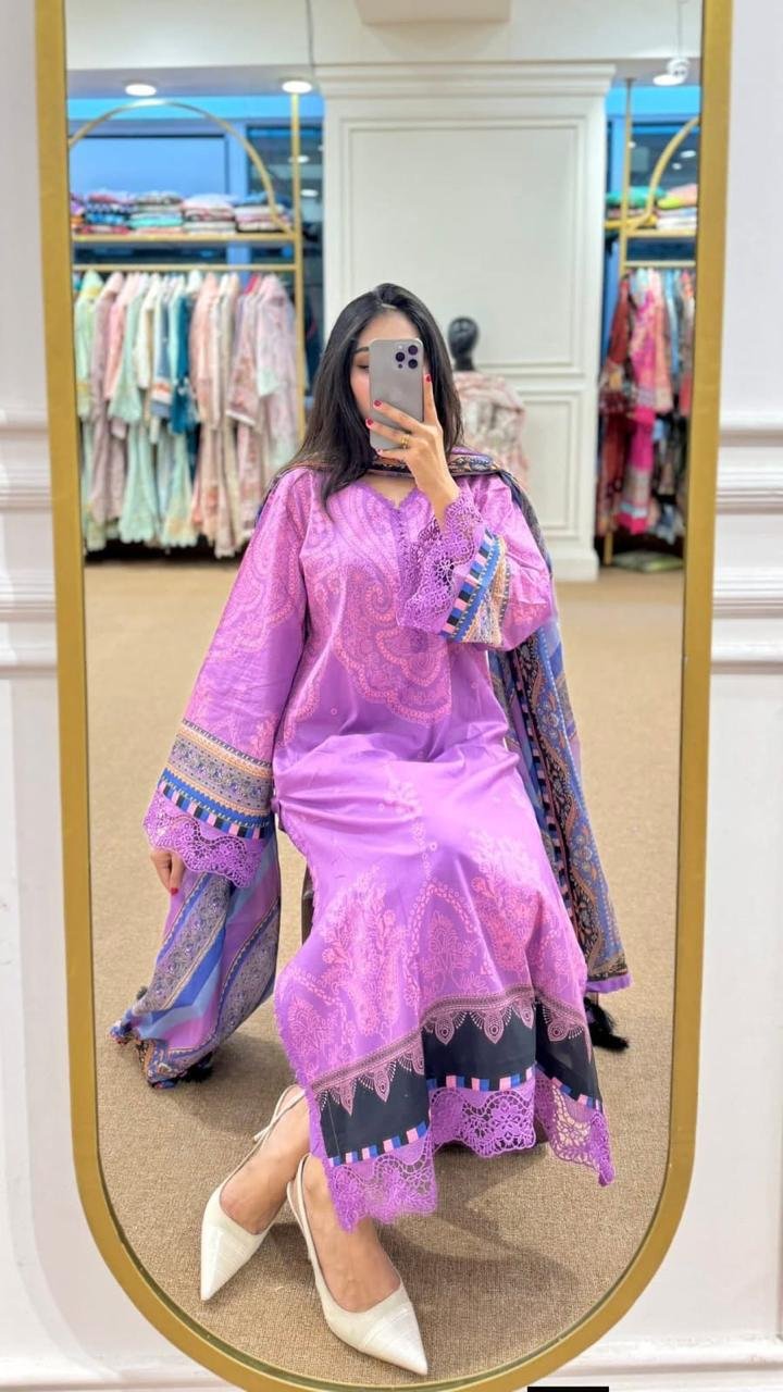 1768052226_L_1 Beautiful Digital Print Three Piece, সুন্দর ডিজিটাল প্রিন্ট থ্রি পিস। MNK SHOP - Image 1