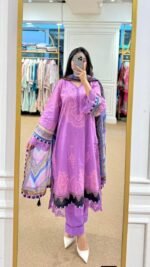 Beautiful Digital Print Three Piece, সুন্দর ডিজিটাল প্রিন্ট থ্রি পিস। MNK SHOP - Image 2