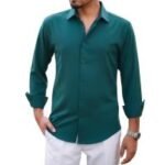 Trendy Solid Color Shirt, ট্রেন্ডি সলিড কালার শার্ট। MNK SHOP - Image 9