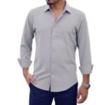 Trendy Solid Color Shirt, ট্রেন্ডি সলিড কালার শার্ট। MNK SHOP - Image 8