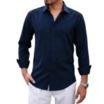 Trendy Solid Color Shirt, ট্রেন্ডি সলিড কালার শার্ট। MNK SHOP - Image 10