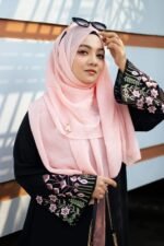 Trendy Abaya In Rose, ট্রেন্ডি আবায়া ইন রোজ। MNK SHOP - Image 6