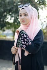 Trendy Abaya In Rose, ট্রেন্ডি আবায়া ইন রোজ। MNK SHOP - Image 7