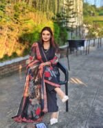 Deluxe High Density Work Digital Print Three Piece Attire | ডেলুক্স হাই ডেনসিটি কাজ নতুন থ্রি পিস পোশাক । MNK SHOP - Image 3