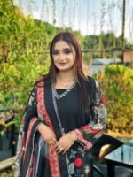 Attractive Set Digital Print Three Piece Wear | আকর্ষণীয় ফ্যাশনেবল থ্রি পিস সেট ওয়্যার । MNK SHOP - Image 3