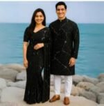 Vibrant Color Contrast Eid Special Couple Saree Panjabi Combo | চমৎকার কালার কম্বিনেশন ঈদ স্পেশাল কাপল ড্রেস । MNK SHOP