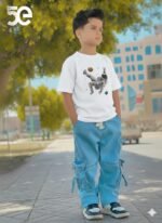 Ultra Soft Breathable Cotton Boys Denim Pant and T-Shirt Set Outfit | নরম আরামদায়ক সুতি ক্যাজুয়াল ডেনিম সেট আউটফিট । MNK SHOP