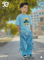 Ultra Soft Breathable Cotton Boys Denim Pant and T-Shirt Set Outfit | নরম আরামদায়ক সুতি ক্যাজুয়াল ডেনিম সেট আউটফিট । MNK SHOP - Image 12