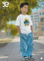 Smart Collared Polo Boys Denim Pant and T-Shirt Set | স্মার্ট কলারড পোলো ক্যাজুয়াল বয়েজ সেট । MNK SHOP - Image 15