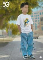 Ultra Soft Breathable Cotton Boys Denim Pant and T-Shirt Set Outfit | নরম আরামদায়ক সুতি ক্যাজুয়াল ডেনিম সেট আউটফিট । MNK SHOP - Image 4