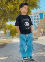Ultra Soft Breathable Cotton Boys Denim Pant and T-Shirt Set Outfit | নরম আরামদায়ক সুতি ক্যাজুয়াল ডেনিম সেট আউটফিট । MNK SHOP - Image 2