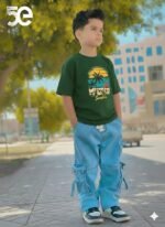Ultra Soft Breathable Cotton Boys Denim Pant and T-Shirt Set Outfit | নরম আরামদায়ক সুতি ক্যাজুয়াল ডেনিম সেট আউটফিট । MNK SHOP - Image 9