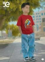 Aesthetic Dynamic Look Boys Denim Pant and T-Shirt Set Wear | নান্দনিক ডাইনামিক লুক ফ্যাশনেবল ডেনিম সেট ওয়্যার । MNK SHOP - Image 2