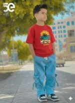 Aesthetic Dynamic Look Boys Denim Pant and T-Shirt Set Wear | নান্দনিক ডাইনামিক লুক ফ্যাশনেবল ডেনিম সেট ওয়্যার । MNK SHOP - Image 16