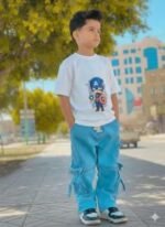Aesthetic Dynamic Look Boys Denim Pant and T-Shirt Set Wear | নান্দনিক ডাইনামিক লুক ফ্যাশনেবল ডেনিম সেট ওয়্যার । MNK SHOP - Image 17